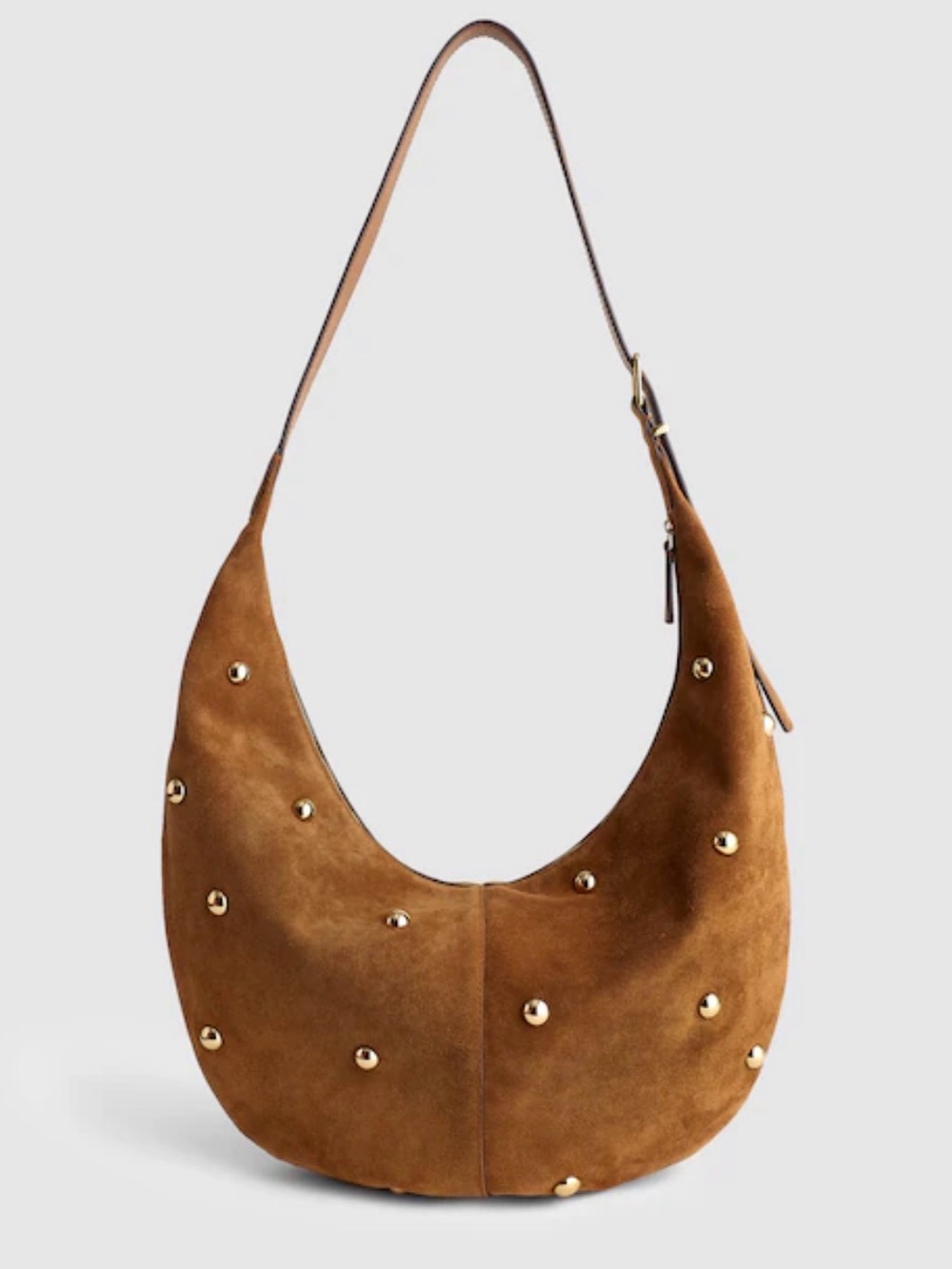 Madewell Essential Curved Should Bag Dried Acorn - Picture 2 of 5